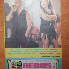 revista rebus noiembrie 1995 - revista de divertisment - total necompletata