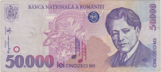 ROMANIA 50000 LEI 1996 VF foto