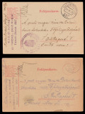 2 CP militare cenzurate in 1917, Primul Razboi stampila KuK Feldpost 397