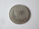 Rhodesia de Sud 2 Shillings 1948 regele George VI, Africa, Cupru-Nichel