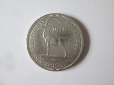 Rhodesia de Sud 2 Shillings 1948 regele George VI