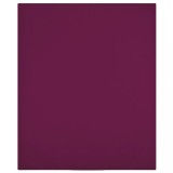 VidaXL Cearșaf de pat cu elastic, bordo, 140x200 cm, bumbac