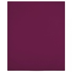 vidaXL Cearșaf de pat cu elastic, 2 buc., bordo, 90x200 cm, bumbac 136251