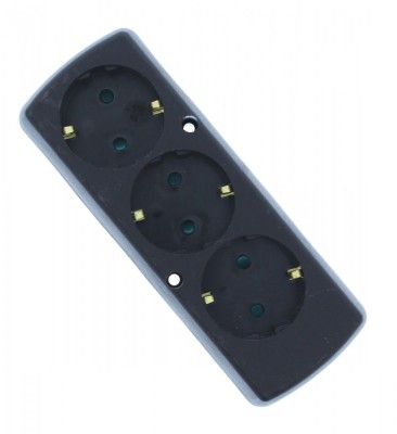 Multipriza 3 prize fara cablu alimentare negru GN-370S/BK Plastrol foto