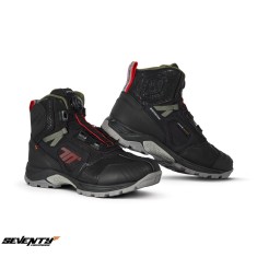 Ghete (cizme) pentru scuter - motocicleta Adventure (Touring) Unisex Seventy model SD-BA7 Stelvio culoare: negru/rosu/verde Negru/rosu/verde 42