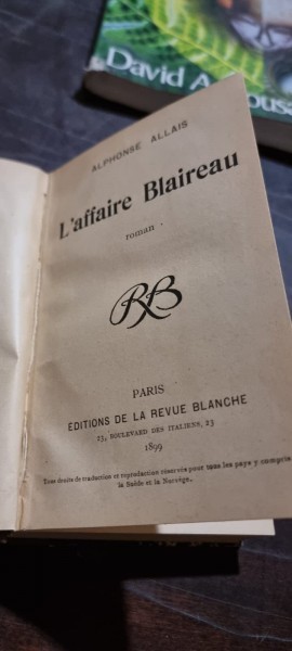 Alphone Allais - L&#039;Affaire Blaireau
