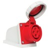 Priza trifazica aplicata 4 poli 16A 3P+E 6h CEE 380V IP67, METE