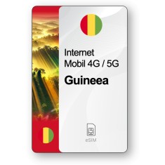 eSIM Internet Guineea, valabil 7 zile, trafic Nelimitat, Standard