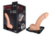Manson Penis cu Strap-On NMC, 20cm, Natural, PVC, Texturat, Rezistent la Apa, Prelungitor Penis