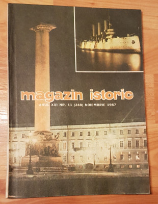 Magazin istoric nr. 11 (248) Noiembrie 1987 foto