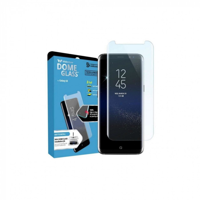 Folie Compatibila cu Samsung Galaxy S8 G950-WhiteStone Dome Glass