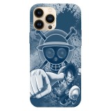 Husa compatibila cu Apple iPhone 14 model Straw Hat Luffy One piece, Silicon, TPU, Viceversa, Transparent, Carcasa