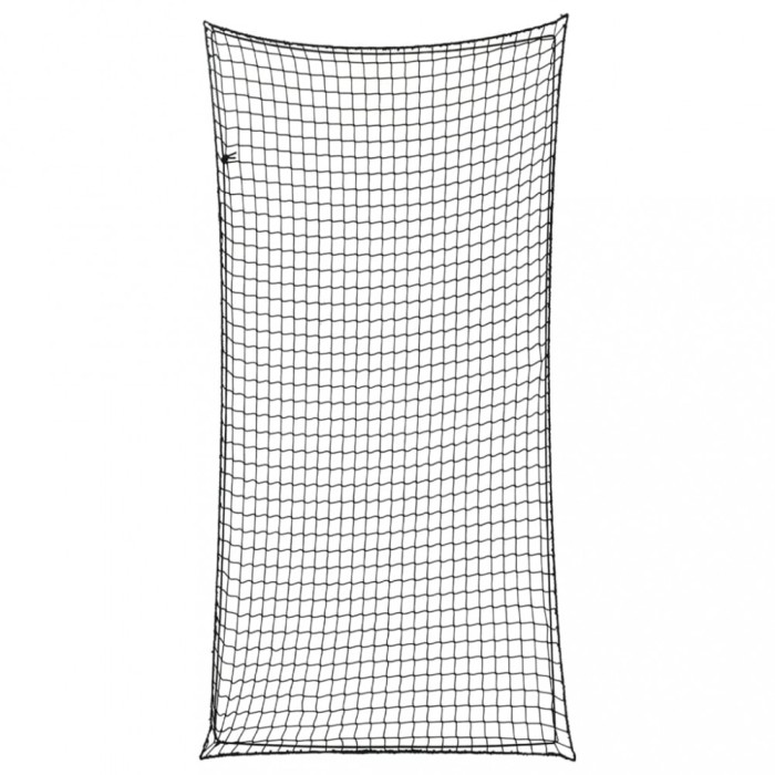 Plasă de remorcă cu funie elastică, negru, 7x3,5 m, PP