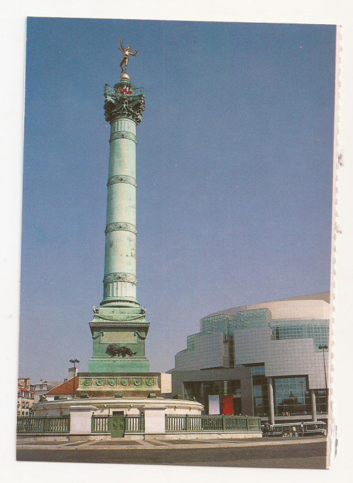 FA18-Carte Postala- FRANTA - Paris, Place de la Bastille, necirculata
