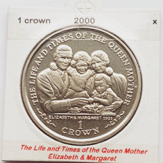 1870 Insula Man 1 crown 2000 Elizabeth II (Queen Mother) km 1025