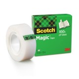 Banda adeziva invizibila mata 3M Scotch&reg; Magic&trade;, 19 mm x 33 m, 1 rola/ pachet