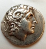 Moneda antica Lisymachos - Tetradrahma Alexander the Great , AG, 17 gr