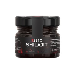 Supliment alimentar ZESTO Rășină pură de Shilajit, susține potența și sănătatea hormonală, nivelul de energie fizică și mintală, 20 g