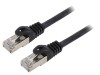Cablu Patch Cord Gembird S/FTP Cat6a LSZH Negru 30m RJ45