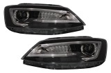 Faruri LED DRL compatibil cu VW Jetta Mk6 VI Non GLI (2011-2017) Semnal Dinamic Secvential Demon Bi-Xenon Design HLVWJ6