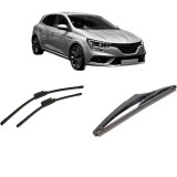 Cumpara ieftin Set 3 stergatoare RENAULT MEGANE IV Hatchback 2015-2021, parbriz si luneta, Bosch Twin-Aerotwin