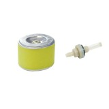 Set filtru aer oval si filtru benzina, compatibil cu HONDA GX 240, 270, Oem