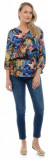 Bluza Dama Multicolora cu Imprimeu de Toamna - L