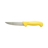 Cutit de transat si injunghiat profesional 15cm, lama otel 5Cr15MoV, maner Nylon galben Breckner Germany