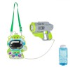 Mitralieră Baloane de Săpun, Model Astronaut, Capacitate 120ml, 10 &Uuml;evi, Verde Lime/Gri, Plastic, Oem
