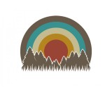 Cumpara ieftin Sticker decorativ Apus Retro, Multicolor, 71 cm, 5400ST, natura si peisaje, Oem