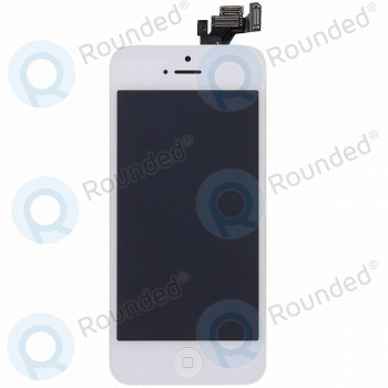 Modul display LCD + Digitizer incl. Piese mici albe pentru iPhone 5 foto