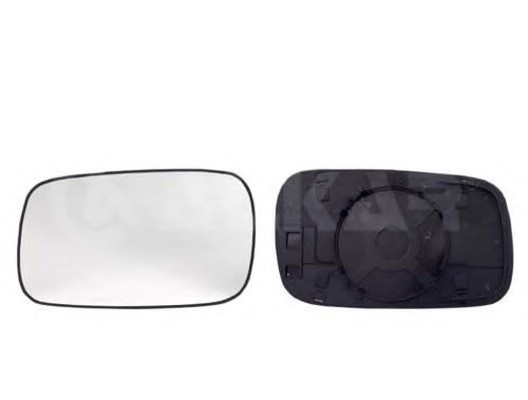 Geam oglinda Seat Inca (6K9), 11.1995-12.2003, Vw Caddy 2 (9U/9Kv), 11.1995-01.2004, Vw Passat, Sedan+Combi (B3 / B4), 03.1988-10.1996, Dreapta, Crom