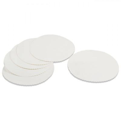 Suporturi De Hartie Mari Pentru Dulciuri, Set 6 Bucăți, Diametru 28cm, Alb foto