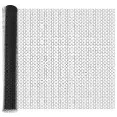 vidaXL &Icirc;ngrădire cu st&acirc;lpi Gri 1.4 x 25 m otel acoperit cu PVC 3353244