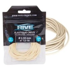 Elastic Rive Creux, Alb, 2.50mm, 3m foto