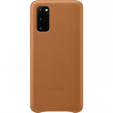 Cumpara ieftin Husa Cover Leather Samsung pentru Samsung Galaxy S20 Maro