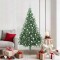 vidaXL Pom de Crăciun artificial pre-iluminat Verde 180 cm PVC 3397014
