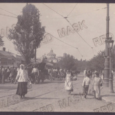 2159 - BUCURESTI, Maria Ave. Romania - old postcard, real Photo - unused - 1917