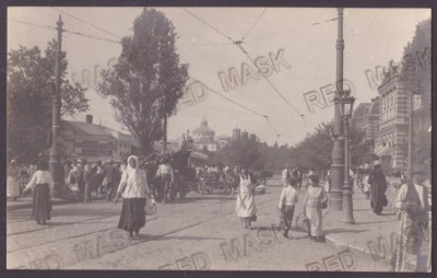2159 - BUCURESTI, Maria Ave. Romania - old postcard, real Photo - unused - 1917 foto
