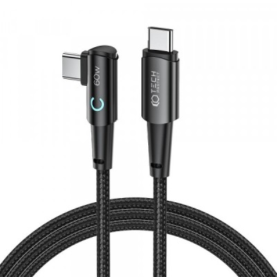 Cablu Date si Incarcare USB-C - USB-C Tech-Protect Ultraboost L, 60W, 2m, Gri foto