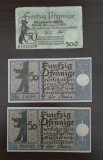 Lot 3 Notgeld Berlin - 50 Pfennig 1920 și 1921