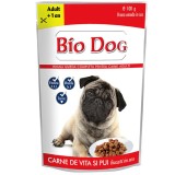 HRANA UMEDA PENTRU CAINI BIODOG PLIC PUI SI VITA IN SOS 100gr