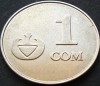 Moneda 1 SOM - REPUBLICA KYRGYZSTAN, anul 2008 * cod 2231 B, Asia