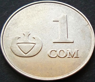 Moneda 1 SOM - REPUBLICA KYRGYZSTAN, anul 2008 * cod 2231 B foto