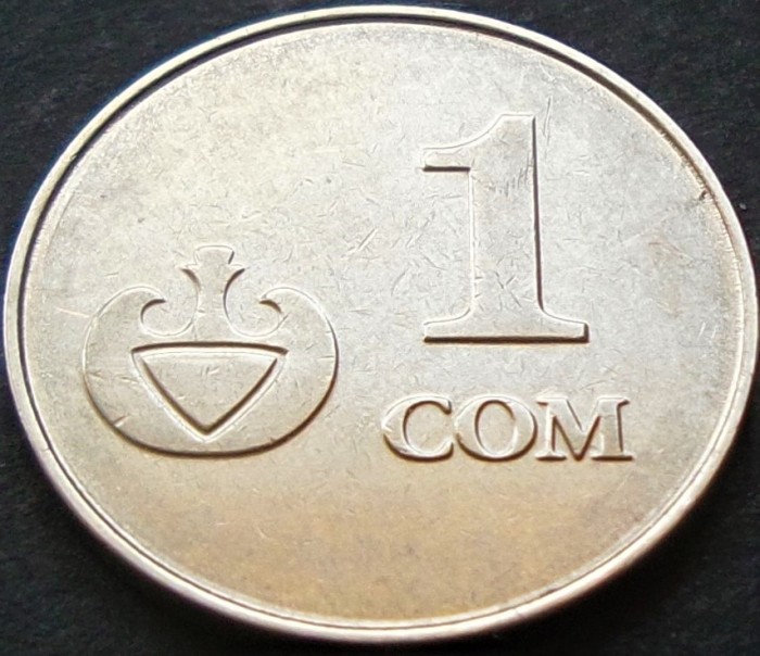 Moneda 1 SOM - REPUBLICA KYRGYZSTAN, anul 2008 * cod 2231 B