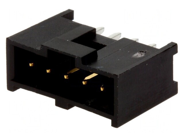 Soclu dreptunghiular tată C-Grid III 2,54mm 5 PIN THT aurit