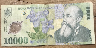 (BNK A) Romania bancnota 10000 lei 2000 polimer foto