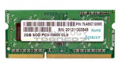 Ram Laptop APACER 2GB SOD PC3-10600 CL9 foto