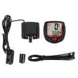 Cumpara ieftin Calculator de bicicleta negru 46 x 46 mm, 15 functii, cu fir, display LCD iluminat