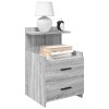 VidaXL Noptiere 2 buc. cu 2 sertare gri Sonoma 40x36,5x62 cm 858643